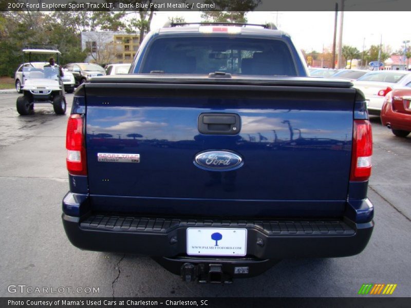 Dark Blue Pearl Metallic / Camel 2007 Ford Explorer Sport Trac XLT