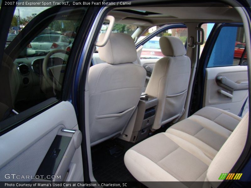 Dark Blue Pearl Metallic / Camel 2007 Ford Explorer Sport Trac XLT