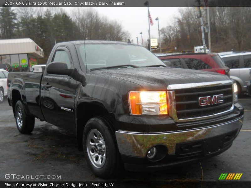 Onyx Black / Dark Titanium 2007 GMC Sierra 1500 Regular Cab