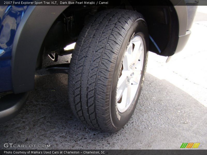 Dark Blue Pearl Metallic / Camel 2007 Ford Explorer Sport Trac XLT