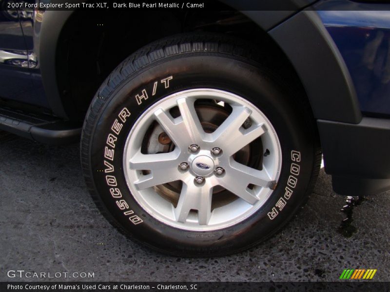 Dark Blue Pearl Metallic / Camel 2007 Ford Explorer Sport Trac XLT