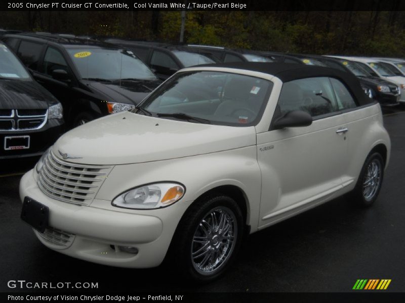 Cool Vanilla White / Taupe/Pearl Beige 2005 Chrysler PT Cruiser GT Convertible