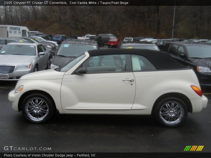Cool Vanilla White / Taupe/Pearl Beige 2005 Chrysler PT Cruiser GT Convertible
