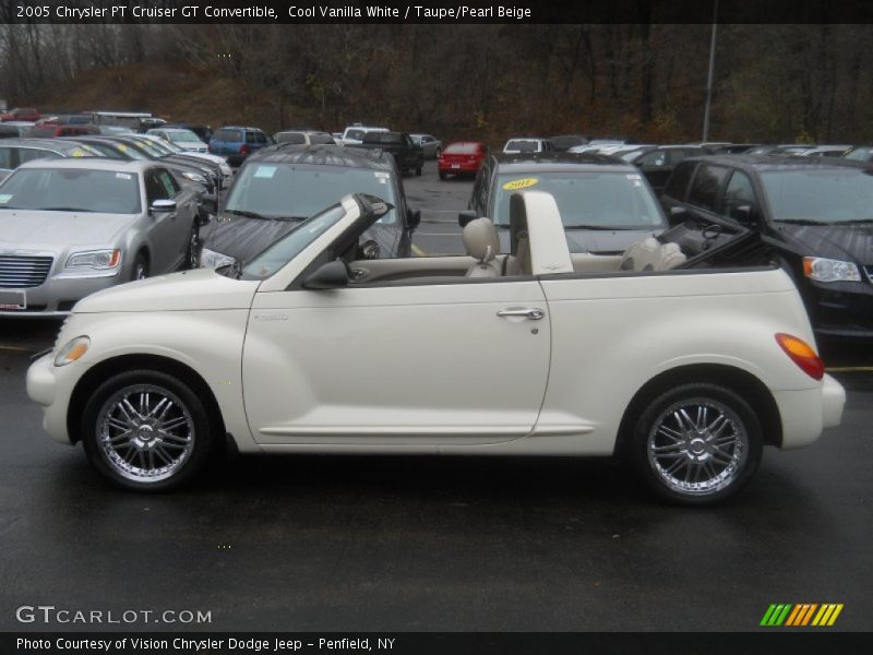 Cool Vanilla White / Taupe/Pearl Beige 2005 Chrysler PT Cruiser GT Convertible