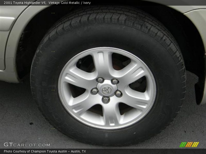Vintage Gold Metallic / Ivory 2001 Toyota Highlander V6