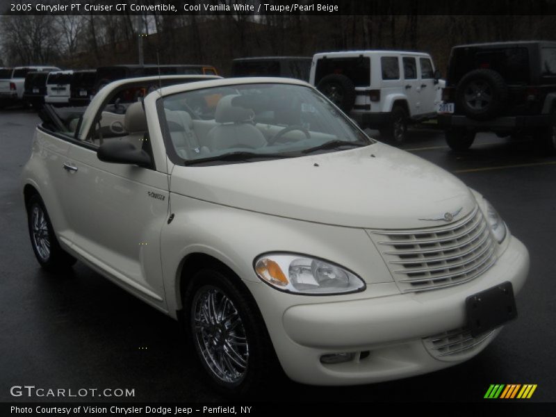 Cool Vanilla White / Taupe/Pearl Beige 2005 Chrysler PT Cruiser GT Convertible