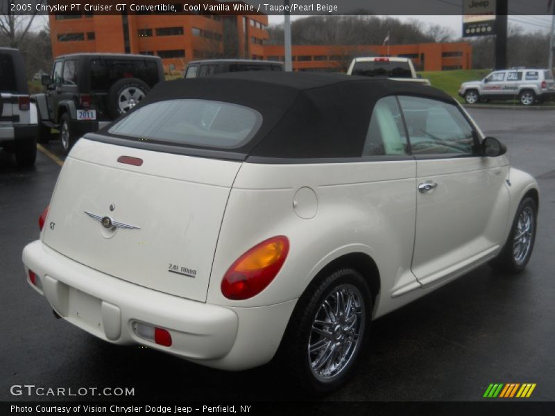 Cool Vanilla White / Taupe/Pearl Beige 2005 Chrysler PT Cruiser GT Convertible