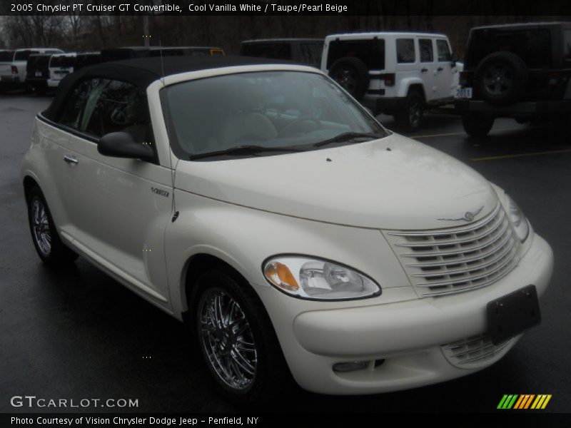 Cool Vanilla White / Taupe/Pearl Beige 2005 Chrysler PT Cruiser GT Convertible