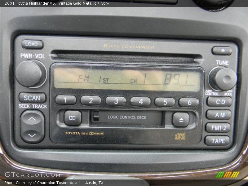 Vintage Gold Metallic / Ivory 2001 Toyota Highlander V6