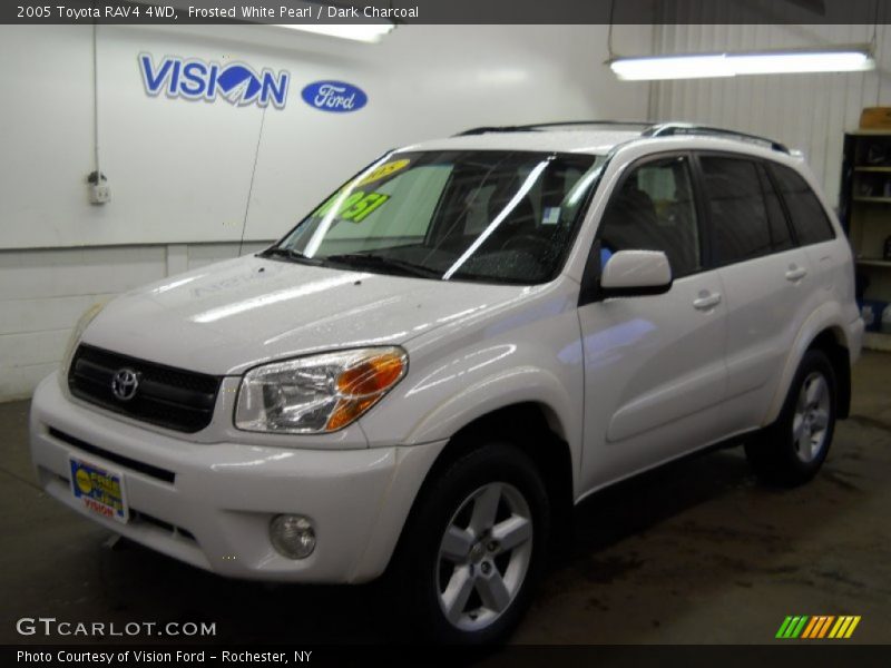 Frosted White Pearl / Dark Charcoal 2005 Toyota RAV4 4WD