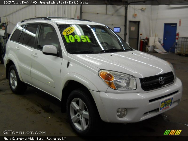 Frosted White Pearl / Dark Charcoal 2005 Toyota RAV4 4WD