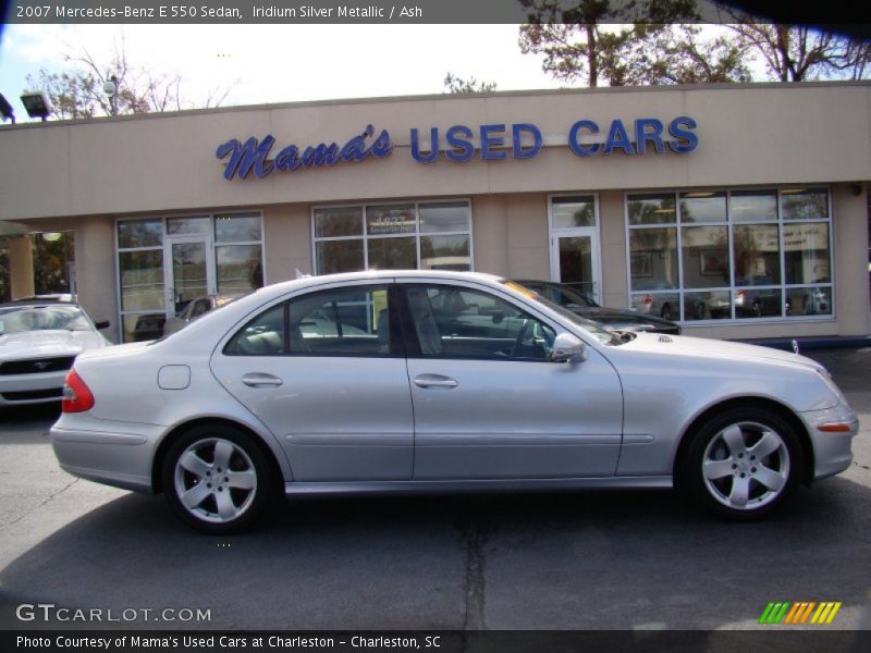 Iridium Silver Metallic / Ash 2007 Mercedes-Benz E 550 Sedan