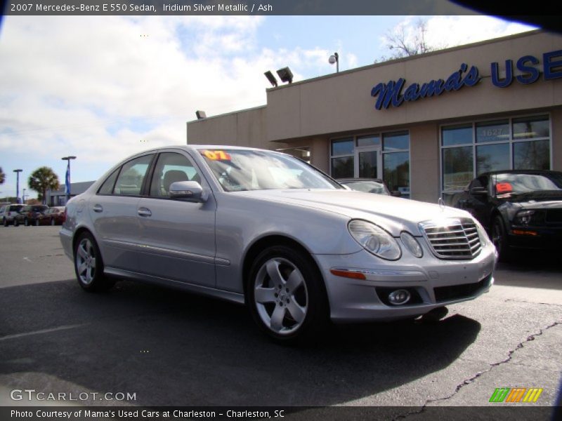 Iridium Silver Metallic / Ash 2007 Mercedes-Benz E 550 Sedan