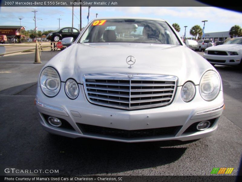 Iridium Silver Metallic / Ash 2007 Mercedes-Benz E 550 Sedan