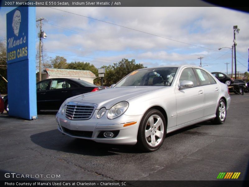 Iridium Silver Metallic / Ash 2007 Mercedes-Benz E 550 Sedan