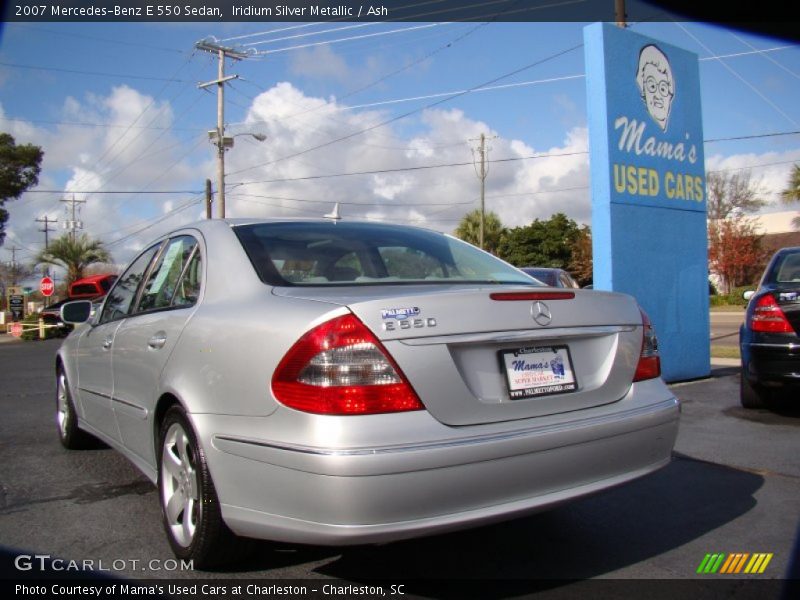 Iridium Silver Metallic / Ash 2007 Mercedes-Benz E 550 Sedan