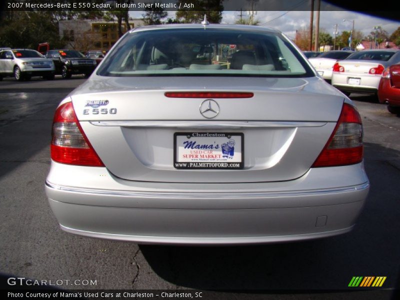 Iridium Silver Metallic / Ash 2007 Mercedes-Benz E 550 Sedan