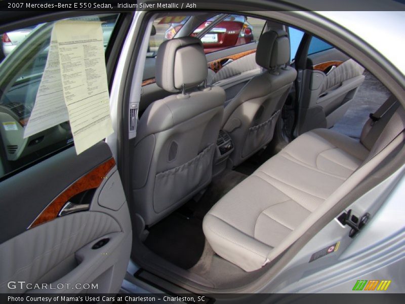 Iridium Silver Metallic / Ash 2007 Mercedes-Benz E 550 Sedan