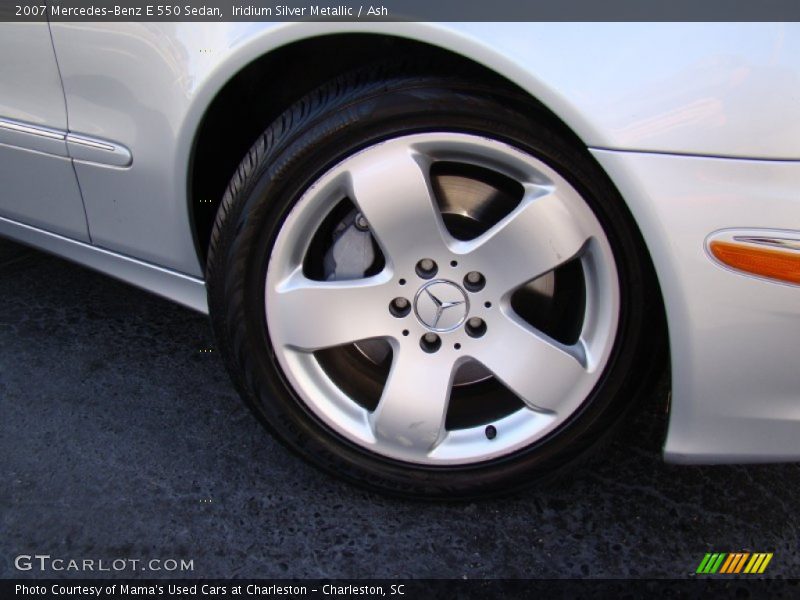 Iridium Silver Metallic / Ash 2007 Mercedes-Benz E 550 Sedan