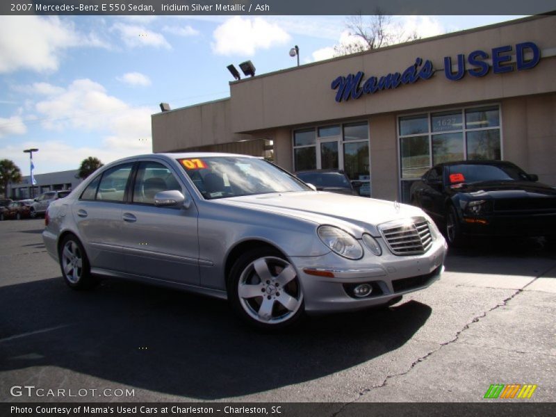Iridium Silver Metallic / Ash 2007 Mercedes-Benz E 550 Sedan