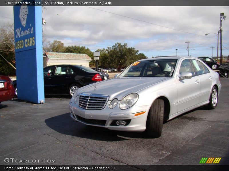 Iridium Silver Metallic / Ash 2007 Mercedes-Benz E 550 Sedan