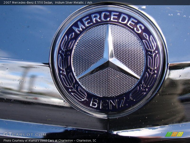 Iridium Silver Metallic / Ash 2007 Mercedes-Benz E 550 Sedan