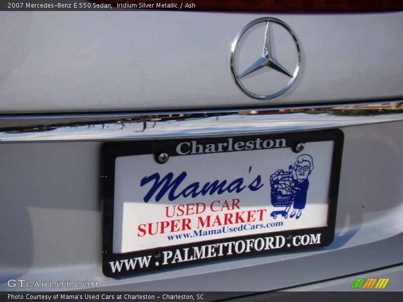 Iridium Silver Metallic / Ash 2007 Mercedes-Benz E 550 Sedan