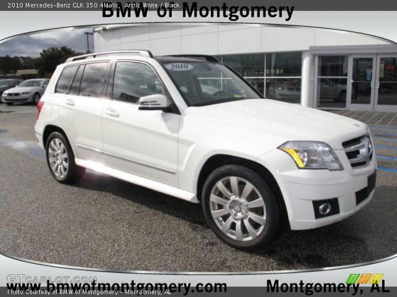 Arctic White / Black 2010 Mercedes-Benz GLK 350 4Matic