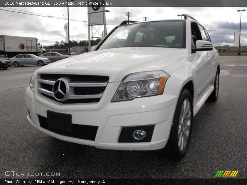 Arctic White / Black 2010 Mercedes-Benz GLK 350 4Matic