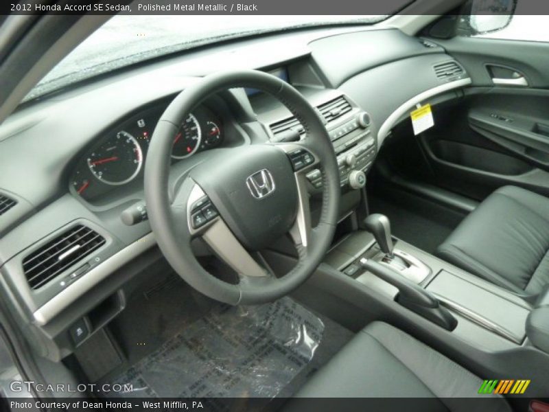 Black Interior - 2012 Accord SE Sedan 