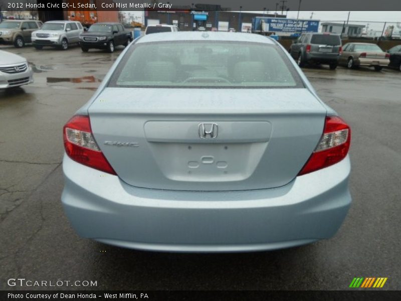 Cool Mist Metallic / Gray 2012 Honda Civic EX-L Sedan