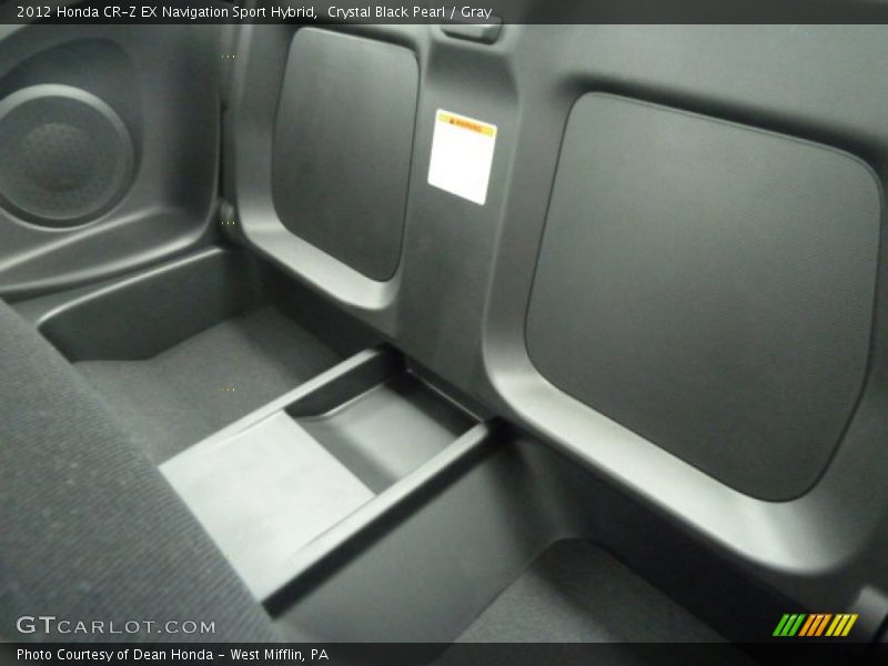 Crystal Black Pearl / Gray 2012 Honda CR-Z EX Navigation Sport Hybrid