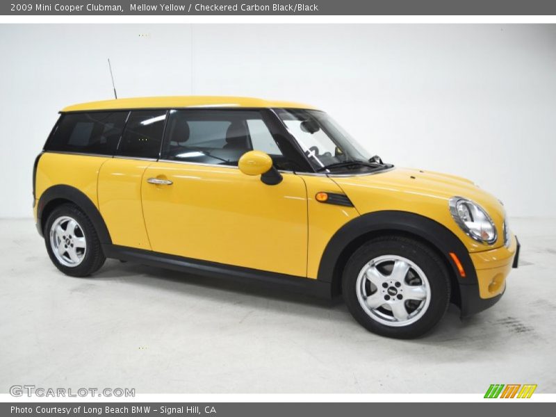 Mellow Yellow / Checkered Carbon Black/Black 2009 Mini Cooper Clubman