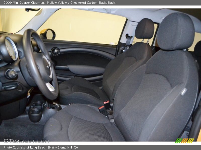 Mellow Yellow / Checkered Carbon Black/Black 2009 Mini Cooper Clubman