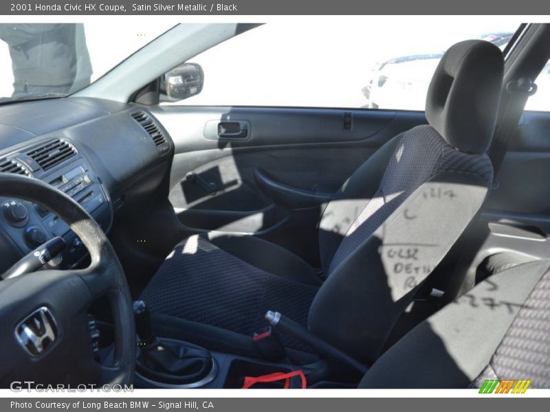 Satin Silver Metallic / Black 2001 Honda Civic HX Coupe