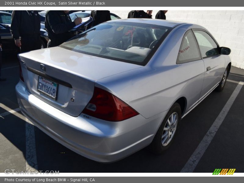 Satin Silver Metallic / Black 2001 Honda Civic HX Coupe