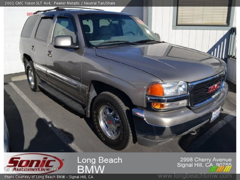 Pewter Metallic / Neutral Tan/Shale 2001 GMC Yukon SLT 4x4