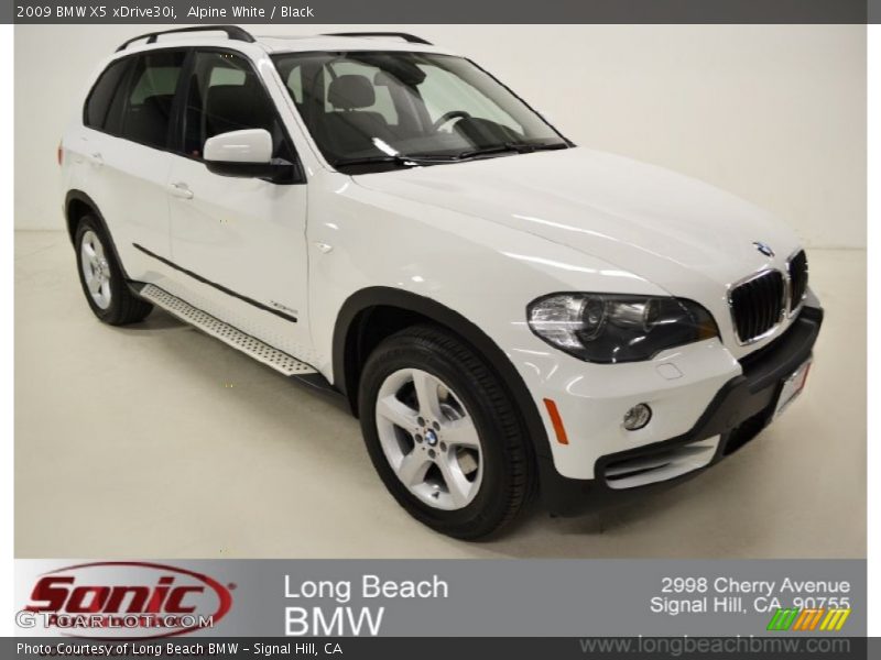 Alpine White / Black 2009 BMW X5 xDrive30i