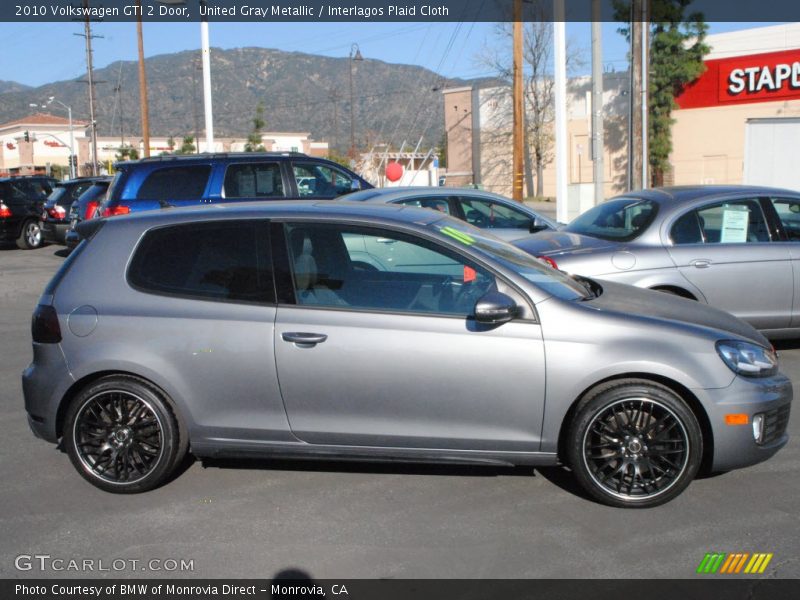 United Gray Metallic / Interlagos Plaid Cloth 2010 Volkswagen GTI 2 Door