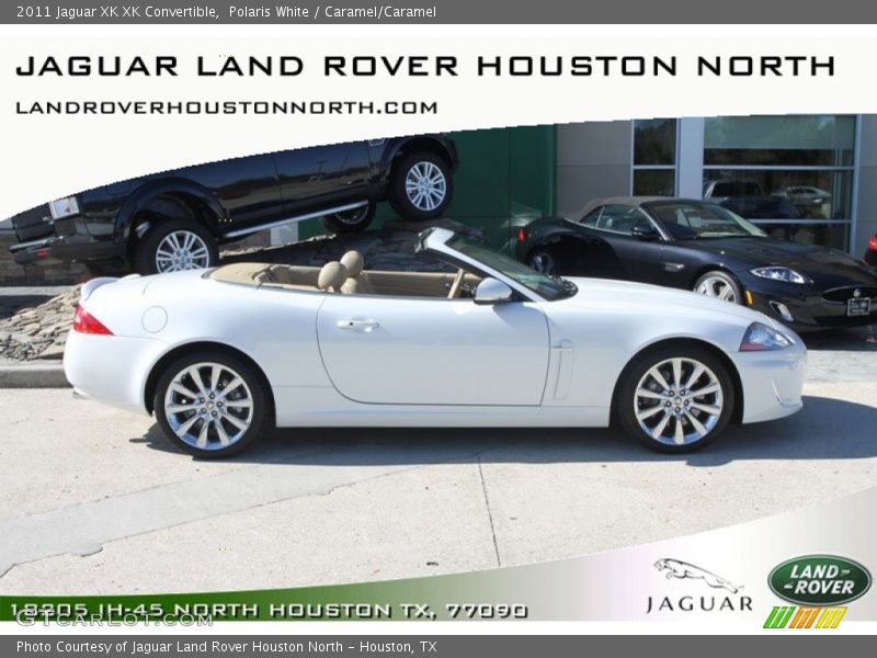 Polaris White / Caramel/Caramel 2011 Jaguar XK XK Convertible