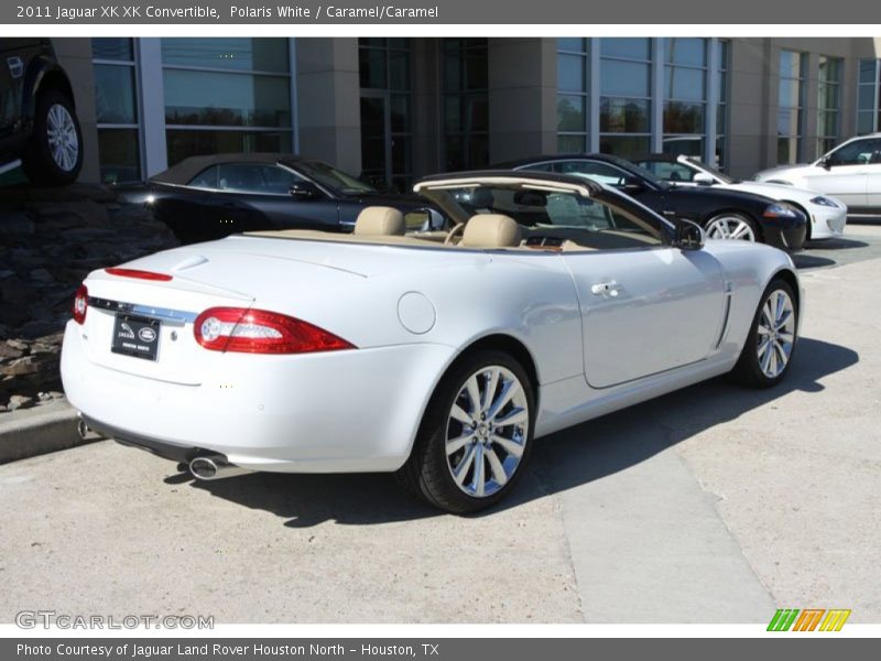 Polaris White / Caramel/Caramel 2011 Jaguar XK XK Convertible