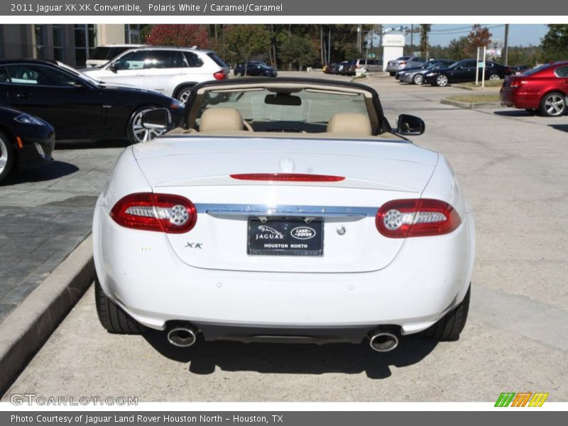 Polaris White / Caramel/Caramel 2011 Jaguar XK XK Convertible