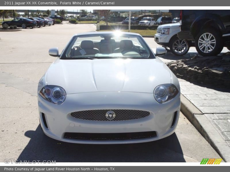 Polaris White / Caramel/Caramel 2011 Jaguar XK XK Convertible