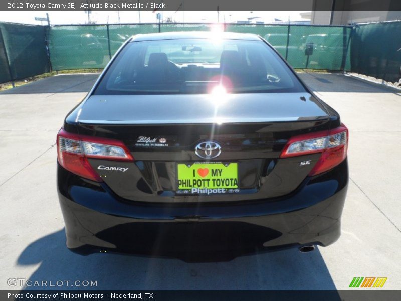 Attitude Black Metallic / Black 2012 Toyota Camry SE