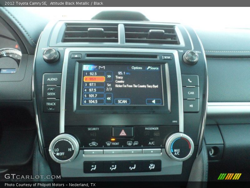 Attitude Black Metallic / Black 2012 Toyota Camry SE