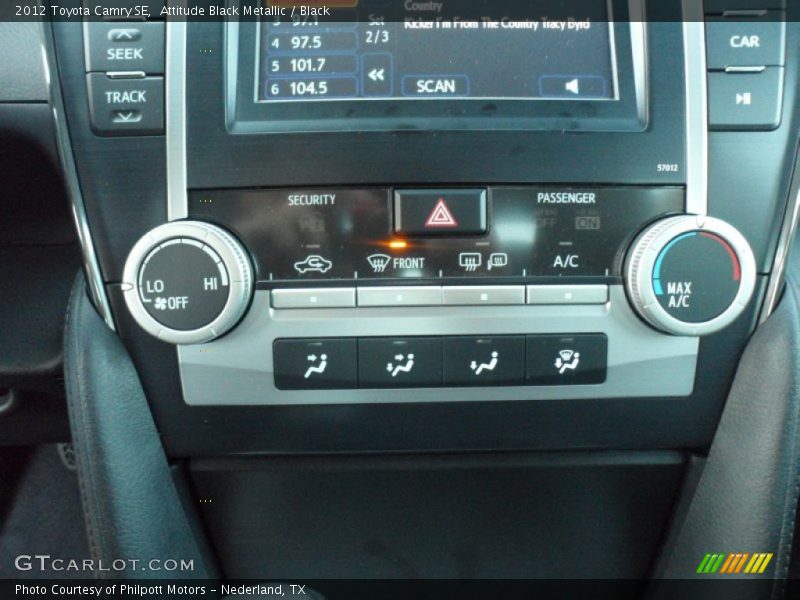 Attitude Black Metallic / Black 2012 Toyota Camry SE