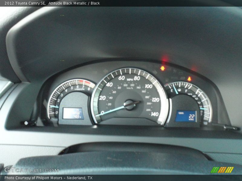 Attitude Black Metallic / Black 2012 Toyota Camry SE
