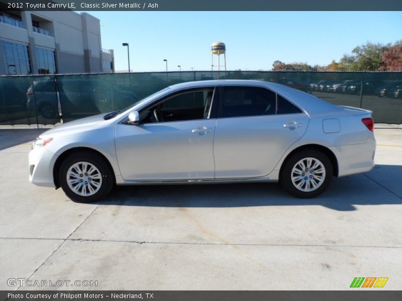 Classic Silver Metallic / Ash 2012 Toyota Camry LE