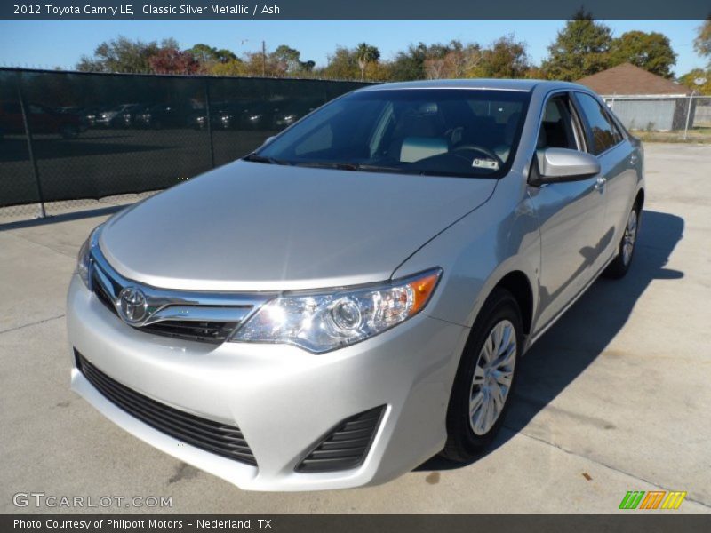 Classic Silver Metallic / Ash 2012 Toyota Camry LE
