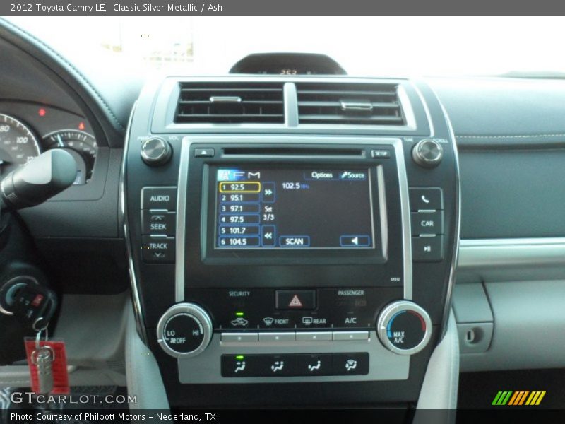 Classic Silver Metallic / Ash 2012 Toyota Camry LE